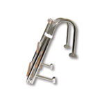 Escalera inox 4 Peldaños con brazos