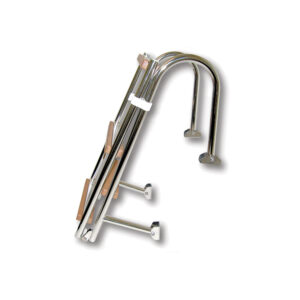 Escalera inox 4 Peldaños con brazos