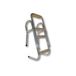 Escalera Inox 4 peldaños plegable