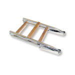 Escalera Inox Plataforma 3 peldaños plegable