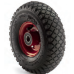 Rueda con Neumático y Cámara de Aire Llanta Acero Roja