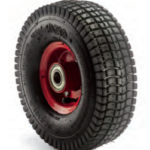 Rueda con Neumático y Cámara de Aire Llanta Acero Roja